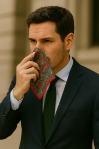 man with handkerchief smaller