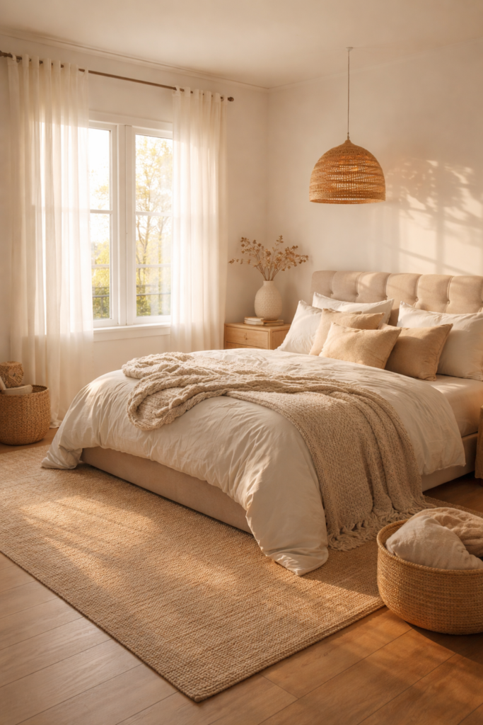 serene and sunny bedroom retreat